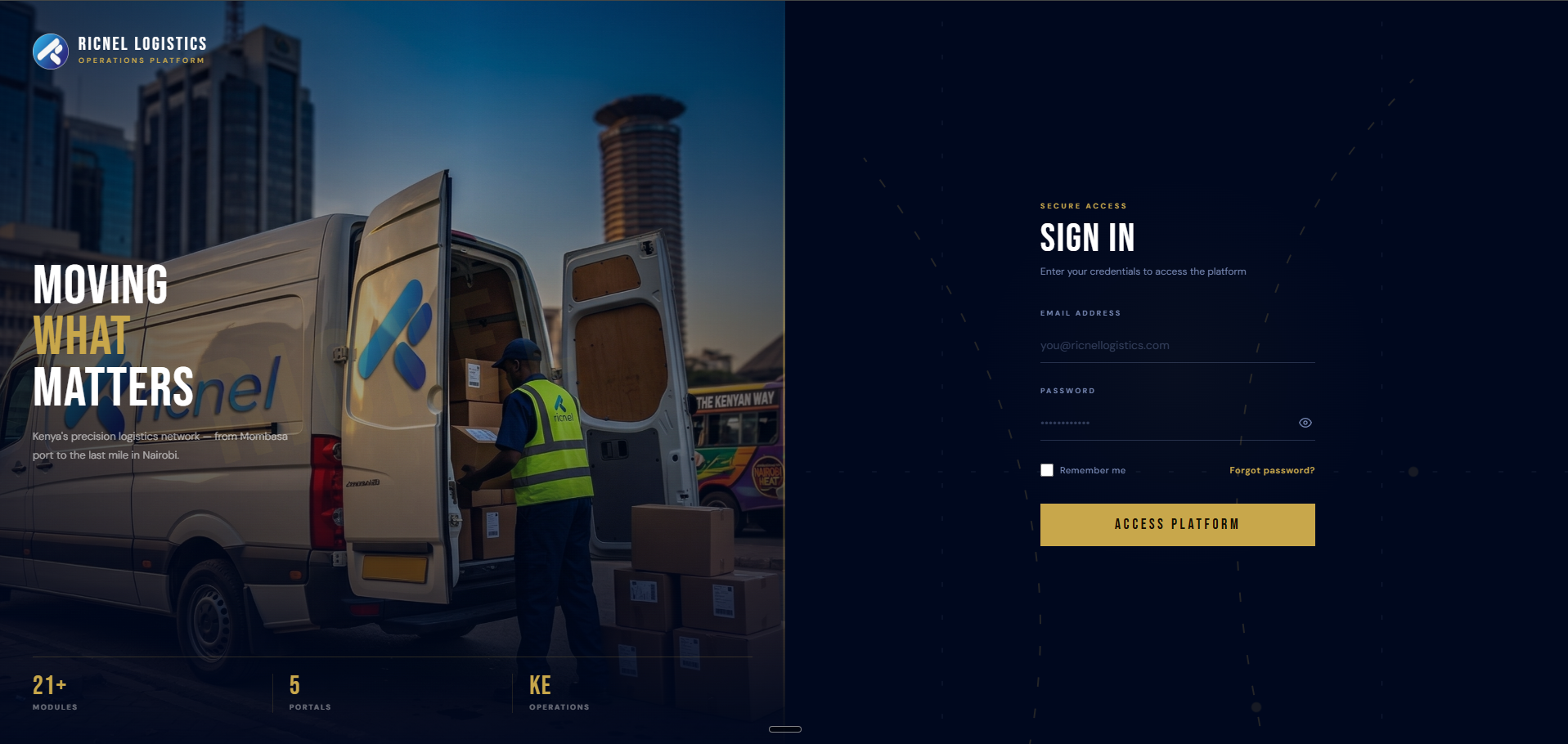 Ricnel Logistics - Brand Identity and Financial Backbone
